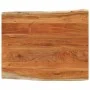 Rectangular tabletop with natural acacia edge, measuring 100x80x3.8 cm. by , Table tops - Ref: Foro24-370652, Price: 153,14 €...