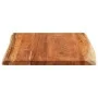 Tablero de mesa rectangular borde natural acacia 100x80x3,8 cm de , Tableros para mesas - Ref: Foro24-370652, Precio: 153,14 ...