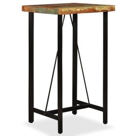 Mesa de bar de madera maciza reciclada 60x60x107 cm en Mesas de comedor | Comprar online en Foru.es