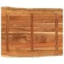 Tablero de mesa rectangular borde natural acacia 100x80x3,8 cm de , Tableros para mesas - Ref: Foro24-370652, Precio: 153,14 ...