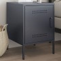 Mesita de noche de acero gris antracita 36x39x50,5 cm de , Mesitas de noche - Ref: Foro24-842914, Precio: 55,41 €, Descuento: %