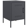 Mesita de noche de acero gris antracita 36x39x50,5 cm de , Mesitas de noche - Ref: Foro24-842914, Precio: 55,41 €, Descuento: %