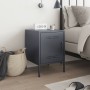 Mesita de noche de acero gris antracita 36x39x50,5 cm de , Mesitas de noche - Ref: Foro24-842914, Precio: 55,41 €, Descuento: %