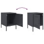 Mesita de noche de acero gris antracita 36x39x50,5 cm de , Mesitas de noche - Ref: Foro24-842914, Precio: 55,41 €, Descuento: %