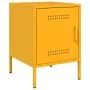 Mesita de noche de acero amarillo mostaza 36x39x50,5 cm de , Mesitas de noche - Ref: Foro24-842916, Precio: 54,76 €, Descuent...