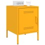 Mesita de noche de acero amarillo mostaza 36x39x50,5 cm de , Mesitas de noche - Ref: Foro24-842916, Precio: 55,41 €, Descuent...