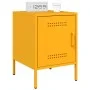 Mesita de noche de acero amarillo mostaza 36x39x50,5 cm de , Mesitas de noche - Ref: Foro24-842916, Precio: 54,76 €, Descuent...