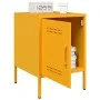 Mesita de noche de acero amarillo mostaza 36x39x50,5 cm de , Mesitas de noche - Ref: Foro24-842916, Precio: 54,76 €, Descuent...