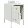 Mesitas de noche 2 unidades acero blanco 36x39x50,5 cm de , Mesitas de noche - Ref: Foro24-842921, Precio: 93,33 €, Descuento: %