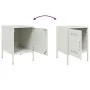 Mesitas de noche 2 unidades acero blanco 36x39x50,5 cm de , Mesitas de noche - Ref: Foro24-842921, Precio: 93,33 €, Descuento: %