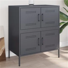Anrichte aus anthrazitgrauem Stahl 68x39x79 cm von , Sideboards - Ref: Foro24-842954, Preis: 109,01 €, Rabatt: %