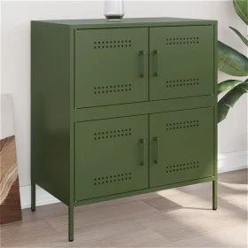 Olive green steel sideboard 68x39x79 cm by , Sideboards - Ref: Foro24-842956, Price: 125,19 €, Discount: %