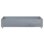 Jardinera de madera maciza de pino gris 100x100 cm de , Maceteros y jardineras - Ref: Foro24-3295397, Precio: 51,70 €, Descue...