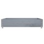 Jardinera de madera maciza de pino gris 100x100 cm de , Maceteros y jardineras - Ref: Foro24-3295397, Precio: 51,70 €, Descue...