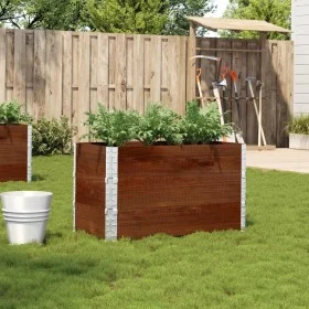 Jardinera de madera maciza de pino marrón 100x50 cm de , Maceteros y jardineras - Ref: Foro24-3295430, Precio: 94,65 €, Descu...