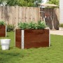 Jardinera de madera maciza de pino marrón 100x50 cm de , Maceteros y jardineras - Ref: Foro24-3295430, Precio: 118,14 €, Desc...