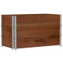 Jardinera de madera maciza de pino marrón 100x50 cm de , Maceteros y jardineras - Ref: Foro24-3295430, Precio: 118,14 €, Desc...