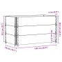 Jardinera de madera maciza de pino marrón 100x50 cm de , Maceteros y jardineras - Ref: Foro24-3295430, Precio: 118,14 €, Desc...