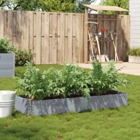 Solid gray pine wood planter 150x50 cm by , Pots and planters - Ref: Foro24-3295405, Price: 47,02 €, Discount: %