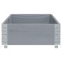 Jardinera de madera maciza de pino gris 150x50 cm de , Maceteros y jardineras - Ref: Foro24-3295405, Precio: 54,62 €, Descuen...