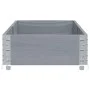 Jardinera de madera maciza de pino gris 150x50 cm de , Maceteros y jardineras - Ref: Foro24-3295405, Precio: 47,02 €, Descuen...