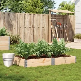 Solid pine wood planter 150x100 cm by , Pots and planters - Ref: Foro24-3295411, Price: 59,94 €, Discount: %