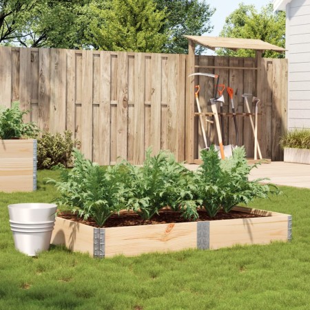 Jardinera de madera maciza de pino 150x100 cm de , Maceteros y jardineras - Ref: Foro24-3295411, Precio: 61,03 €, Descuento: %