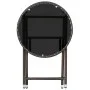 Mesa de centro ratán sintético y vidrio templado marrón 60 cm de vidaXL, Mesas de jardín - Ref: Foro24-310560, Precio: 64,48 ...