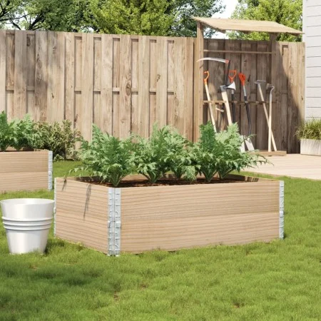 Jardinera de madera maciza de pino 120x80 cm de , Maceteros y jardineras - Ref: Foro24-3295847, Precio: 84,03 €, Descuento: %