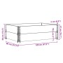 Jardinera de madera maciza de pino 120x80 cm de , Maceteros y jardineras - Ref: Foro24-3295847, Precio: 81,92 €, Descuento: %