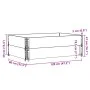 Jardinera de madera maciza de pino 120x80 cm de , Maceteros y jardineras - Ref: Foro24-3295847, Precio: 84,03 €, Descuento: %