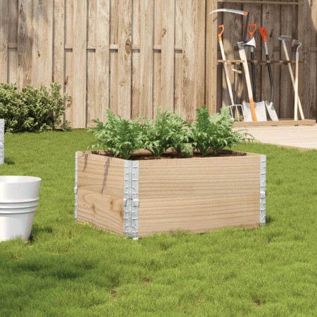 Jardinera de madera maciza de pino 80x60 cm de , Maceteros y jardineras - Ref: Foro24-3295839, Precio: 59,97 €, Descuento: %