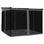 Cenador con paredes de malla acero gris antracita 3x3 m de , Carpas y cenadores - Ref: Foro24-4003909, Precio: 360,19 €, Desc...
