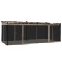 Cenador con paredes de malla acero taupe 6x3 m de , Carpas y cenadores - Ref: Foro24-4003916, Precio: 484,19 €, Descuento: %