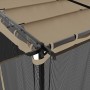 Cenador con paredes de malla acero taupe 6x3 m de , Carpas y cenadores - Ref: Foro24-4003916, Precio: 484,19 €, Descuento: %