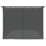 Cenador con cortinas acero gris antracita 6x3 m de , Carpas y cenadores - Ref: Foro24-4003921, Precio: 483,82 €, Descuento: %