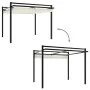 Cenador de jardín con techo retráctil aluminio crema 3x3 m de , Carpas y cenadores - Ref: Foro24-4003968, Precio: 475,88 €, D...