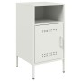 Mesita de noche acero laminado en frío blanco 36x39x68 cm de , Mesitas de noche - Ref: Foro24-843076, Precio: 64,66 €, Descue...