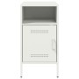 Mesita de noche acero laminado en frío blanco 36x39x68 cm de , Mesitas de noche - Ref: Foro24-843076, Precio: 64,66 €, Descue...