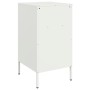 Mesita de noche acero laminado en frío blanco 36x39x68 cm de , Mesitas de noche - Ref: Foro24-843076, Precio: 64,66 €, Descue...