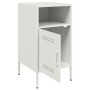 Mesita de noche acero laminado en frío blanco 36x39x68 cm de , Mesitas de noche - Ref: Foro24-843076, Precio: 64,66 €, Descue...