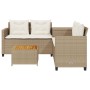 Sofá de jardín en forma de L con mesa y cojines ratán PE beige de , Conjuntos de jardín - Ref: Foro24-369038, Precio: 260,65 ...