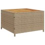 Sofá de jardín en forma de L con mesa y cojines ratán PE beige de , Conjuntos de jardín - Ref: Foro24-369038, Precio: 260,65 ...