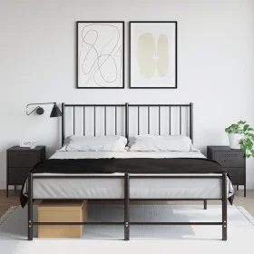 Mesitas de noche 2 unidades acero negro 36x39x50,5 cm de , Mesitas de noche - Ref: Foro24-842923, Precio: 120,02 €, Descuento: %