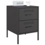 Mesitas de noche 2 unidades acero negro 36x39x50,5 cm de , Mesitas de noche - Ref: Foro24-842923, Precio: 121,39 €, Descuento: %