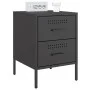 Mesitas de noche 2 unidades acero negro 36x39x50,5 cm de , Mesitas de noche - Ref: Foro24-842923, Precio: 120,02 €, Descuento: %