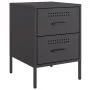 Mesitas de noche 2 unidades acero negro 36x39x50,5 cm de , Mesitas de noche - Ref: Foro24-842923, Precio: 120,02 €, Descuento: %