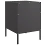 Mesitas de noche 2 unidades acero negro 36x39x50,5 cm de , Mesitas de noche - Ref: Foro24-842923, Precio: 120,02 €, Descuento: %