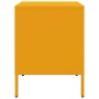 Mesita de noche de acero amarillo mostaza 36x39x50,5 cm de , Mesitas de noche - Ref: Foro24-842928, Precio: 71,16 €, Descuent...