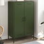 Aparador de acero verde oliva 68x39x113 cm de , Aparadores - Ref: Foro24-842968, Precio: 171,87 €, Descuento: %